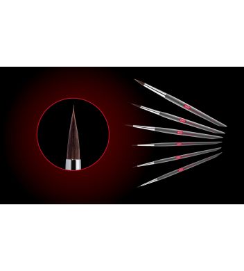 Kolinsky EVO brush set OF 6 (size 1,2,4,6,8,1/0)