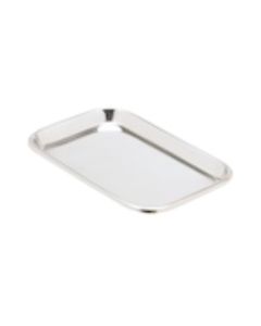 Stainless Steel Mayo Non-Perforated Tray, Small