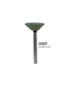 Mounted Grinding Stone, Green Concave