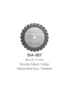 Diamond Disc, Flex Double Sided, Edge, 22 x 0.17 mm